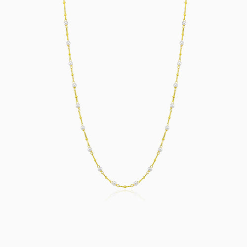 Collier minimaliste en or avec perle