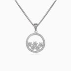 Stars in a circle pendant