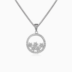 Stars in a circle pendant