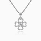 Pendentif cœur trèfle
