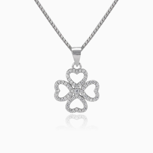 Srdcový čtyřlístek přívěsek