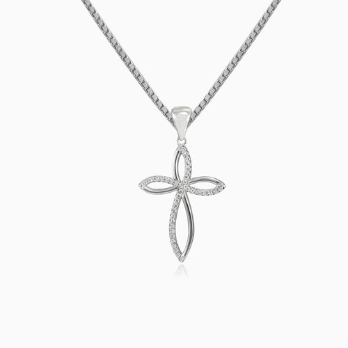 Croix infinie en zircon cubique