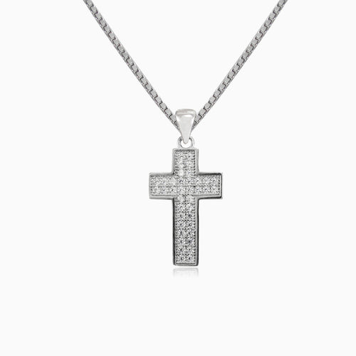 Pendentif croix plat