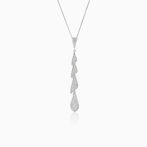 Silver long pendant