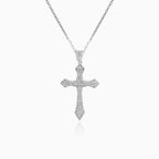 Pendentif croix pavé