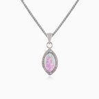 Colgante de ópalo rosa marquesa