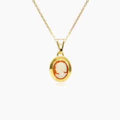 Colgante de camafeo de oro