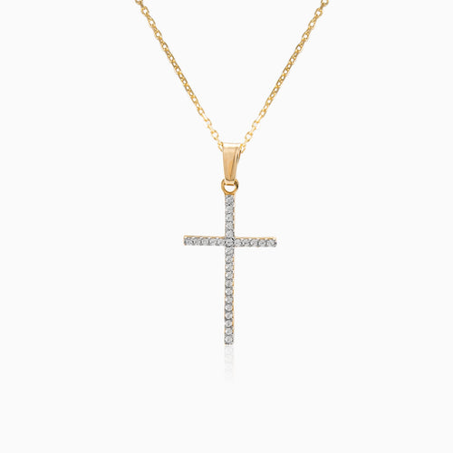 Přívěsek křížek s kubickou zirkonií