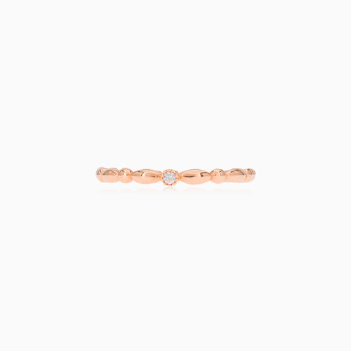 Roségoldener Ring mit Zirkonia