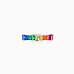 Regenbogen-Baguette-Ring