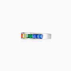 Regenbogen-Baguette-Ring