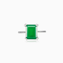 Smaragd-Jade-Ring