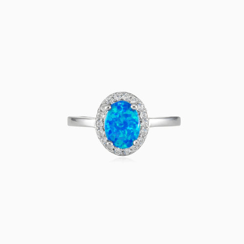 Soft royal opal ring
