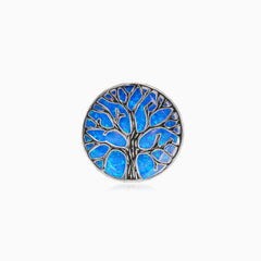 Bague en opale bleue tol