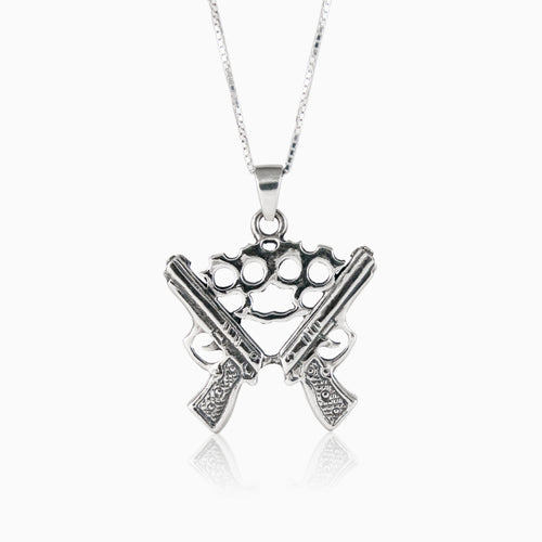 Dos pistolas de plata