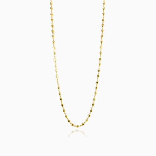 Pozlacený kostičkový řetízek