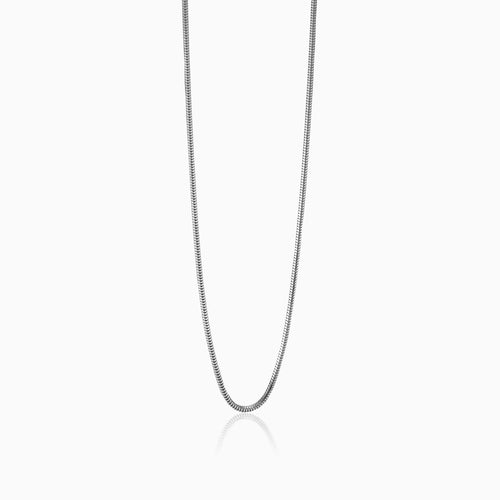 Stříbrný hadí řetízek