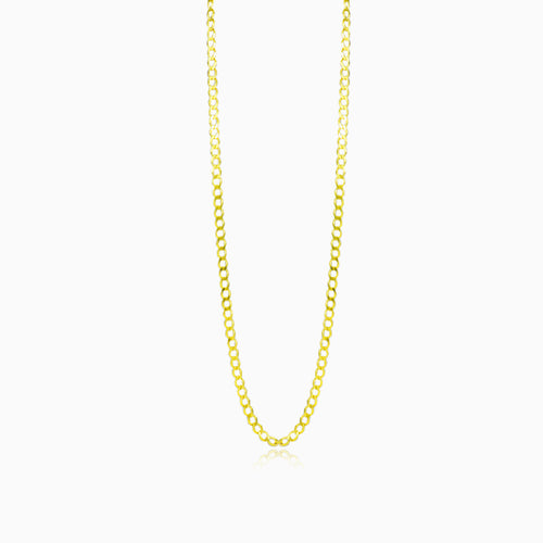 Medium gold curb chain
