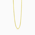 Thin spiga gold chain