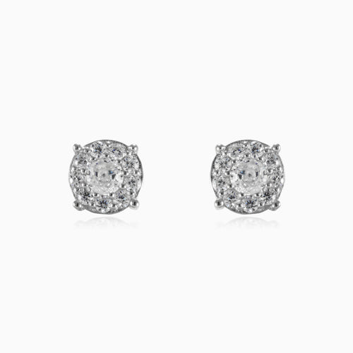 Boucles d’oreilles plates en zircon cubique
