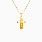 Bicolor gold cross