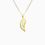 Gold wing pendant
