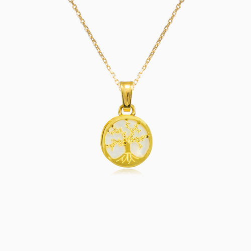 Arbre de vie en nacre dorée