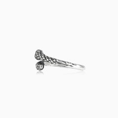 Bague serpent à deux têtes