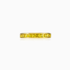 Bague en saphir jaune