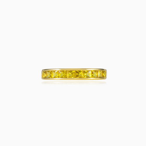 Bague en saphir jaune