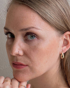 Créoles pendantes en or