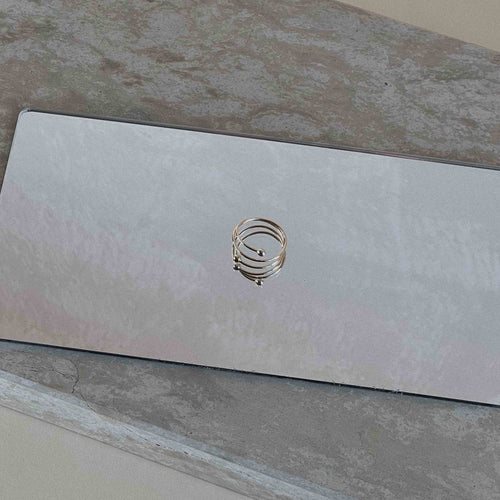 Zlatý spirálový prsten